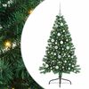 vidaXL Sztuczna choinka z oświetleniem na Boże Narodzenie 120 cm PVC