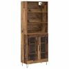 vidaXL Highboard 2 szt. Stare drewno 69,5 x 34 x 180 cm