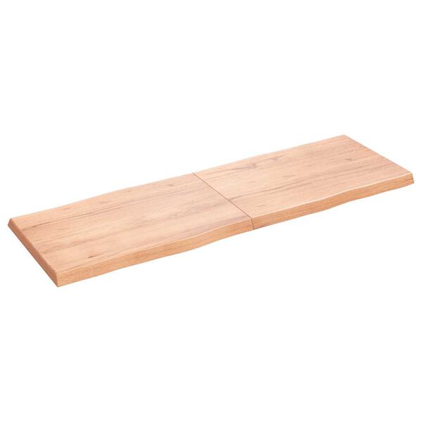vidaXL Blat, jasnobrązowy 180x60x(2-6) cm drewno z naturalną krawędzią