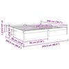 vidaXL Ramka ł&oacute;żka Woskowy Brąz 200 x 200 cm Lite drewno sosnowe