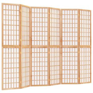 vidaXL Składany parawan 6-panelowy w stylu japońskim, 240x170 cm