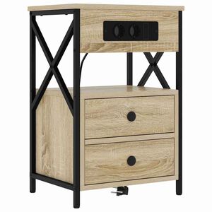 vidaXL Szafka Nocna Dąb Sonoma 40 x 31 x 60 cm Drewno inżynieryjne