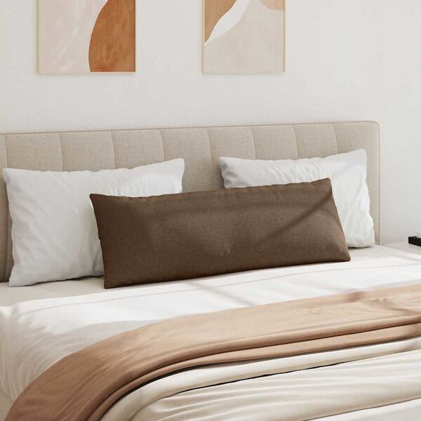 vidaXL Poduszki na sofę 2 pcs Brązowy 120 x 40 cm tkanina