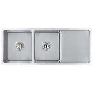 vidaXL Ręcznie robiony zlew kuchenny, stal nierdzewna