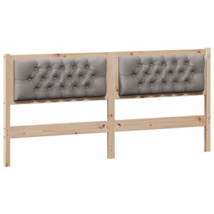 vidaXL Zagł&oacute;wek Inny Brązowy i taupe 180 cm Lite drewno sosnowe