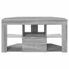 vidaXL Kątowa szafka LED pod telewizor Szary Sonoma 106 x 40 x 50 cm