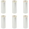 vidaXL Arkusz ochronny z taśmą klejącą 6 pcs 210 x 2000 cm HDPE