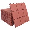 vidaXL Płytka Tarasowa 10 pcs Czerwony 30,5 x 30,5 x 2,2 cm