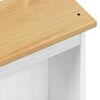 vidaXL P&oacute;łka na książki Biały 46 x 20 x 170 cm Lite drewno sosnowe