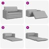vidaXL Sofa Bed 110cm Szary chmur tkanina