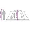vidaXL Namiot rodzinny, 6-os., moro, wodoszczelny