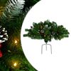 vidaXL Dekoracja ze sztucznej sosny z lampkami, zielona, 40 cm, PVC