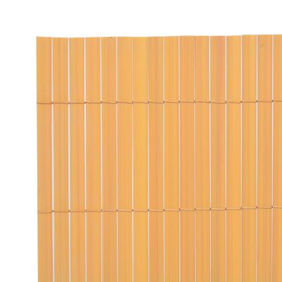 vidaXL Dwustronne ogrodzenie ogrodowe, PVC, 90x500 cm, żółte