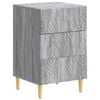 vidaXL Stolik nocny Szary Sonoma 43 x 39,5 x 66,5 cm