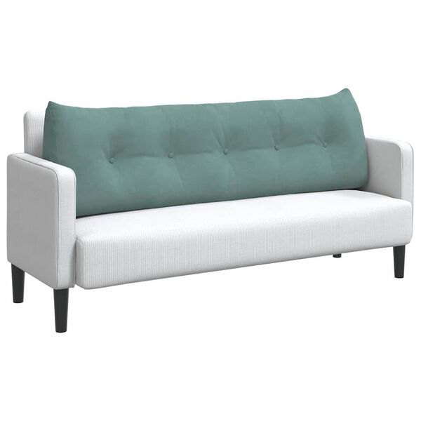 vidaXL Poduszka na plecy Zielony morski 160 x 24 x 50 cm Aksamit