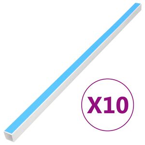 vidaXL Kanał elektroinstalacyjny, samoprzylepny, 10x10 mm, 10 m, PVC