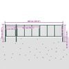 vidaXL Brama ogrodowa stalowa 500x100 cm zielona