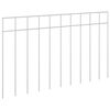 vidaXL Panel ogrodzeniowy 24 szt. 50 x 30 cm Stal ocynkowana srebrny
