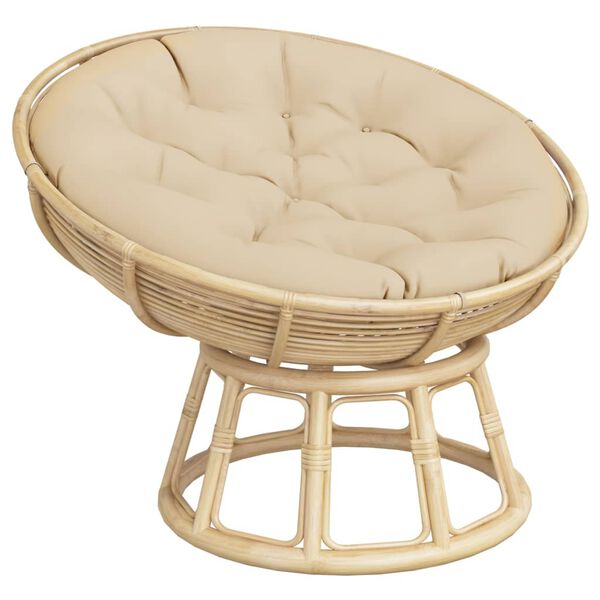 vidaXL Okrągła poduszka, beżowa, &Oslash; 100 x11 cm, tkanina Oxford