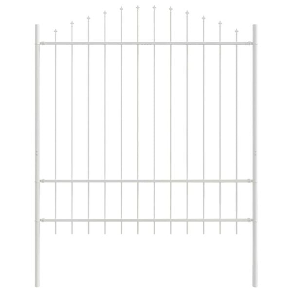 vidaXL Ogrodzenie Ogrodowe 7 pcs Biały 170 x 215 cm