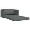 vidaXL Sofa Bed 110cm Ciemnoszary tkanina