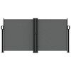 vidaXL Zwijana markiza boczna, antracytowa, 120 x 1000 cm