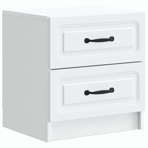 vidaXL Szafka Nocna Biały 43 x 34,5 x 44,5 cm Drewno inżynieryjne