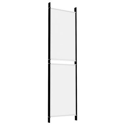 vidaXL Parawan 4-panelowy, biały, 200 x 180 cm, tkanina