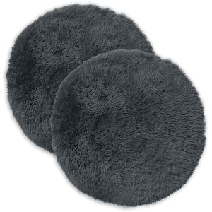 vidaXL Poduszka z poduszką HEERLEN 2 szt. antracytowy Fleece PV