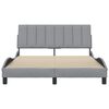 vidaXL Rama ł&oacute;żka bez materaca, Hanko, jasnoszara, 120x200 cm, obita tkaniną