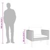 vidaXL Pojedyncza sofa ogrodowa z poduszkami, rattan PE, czarny
