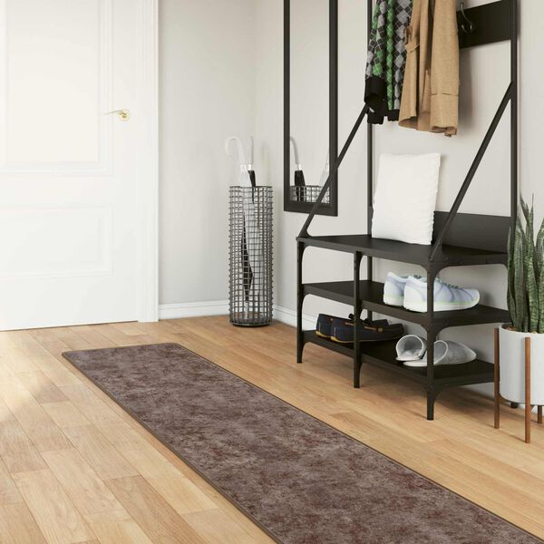 vidaXL Biegacz dywanowy MARSA Szary 250 x 50 cm Poliester i PVC