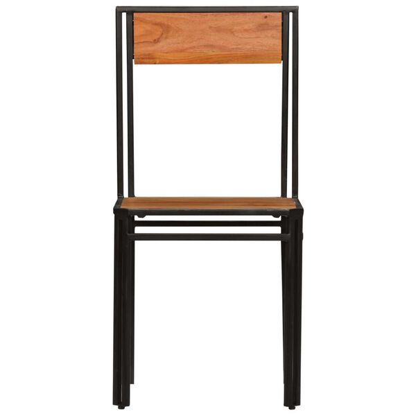 vidaXL Krzesła jadalniane, 4 szt., lite drewno akacjowe