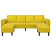 vidaXL Sofa do salonu 3 pcs Ż&oacute;łty