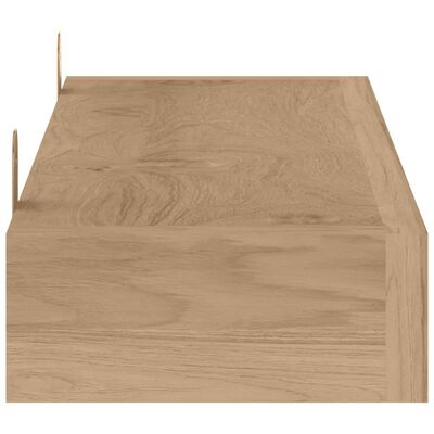 vidaXL Półki ścienne, 2 szt., 60x15x6 cm, lite drewno tekowe