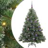 vidaXL Sztuczna choinka z 150 diodami LED Zielony 150 cm PE i PVC
