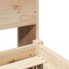 vidaXL Ł&oacute;żko z regałem, bez materaca, 90x190 cm, drewno sosnowe