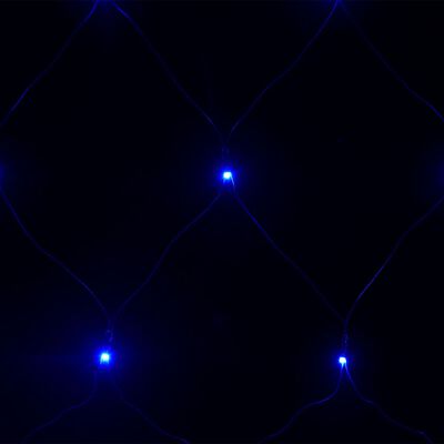 vidaXL Siatka lampek, niebieskie światło, 3x3 m, 306 LED
