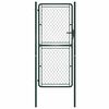 vidaXL Brama ogrodowa stalowa 100x200 cm zielona