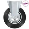 vidaXL 16 kółek nieskrętnych, 200 mm