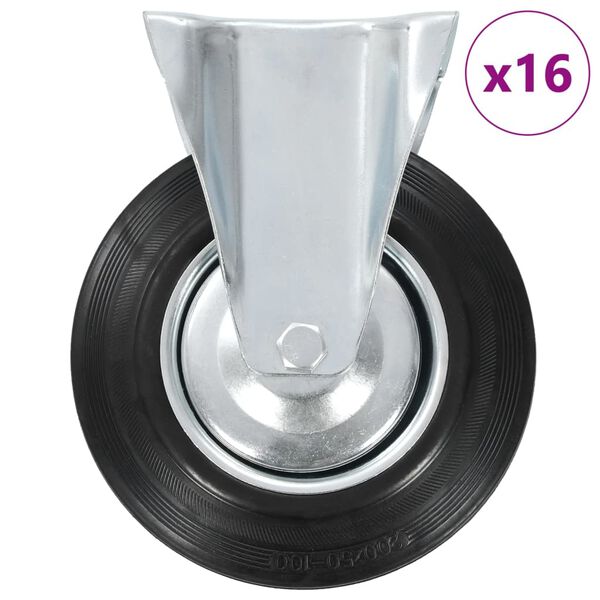vidaXL 16 kółek nieskrętnych, 200 mm