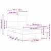 vidaXL Ł&oacute;żko z miejscem na przechowywanie i materacem 140 x 190 cm