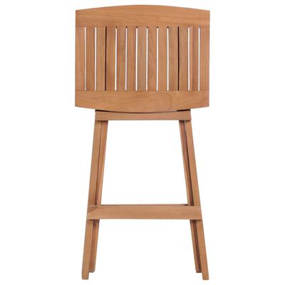 vidaXL Składane stołki barowe, 4 szt., lite drewno tekowe