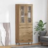 vidaXL Highboard 2 pcs Dąb rzemieślniczy Materiał drewnopochodny