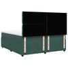 vidaXL Ł&oacute;żko kontynentalne z materacem, zielone, aksamit, 200x200 cm
