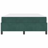 vidaXL Ramka ł&oacute;żka z materacem Ciemna zieleń 160 x 200 cm tkanina