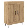 vidaXL Highboard 2 pcs Dąb rzemieślniczy Drewno inżynieryjne i szkło
