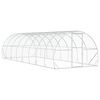 vidaXL Kurnik srebrny 800 x 300 x 200 cm Stal ocynkowana