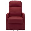 vidaXL Fotel ułatwiający wstawanie, winna czerwień, sztuczna sk&oacute;ra
