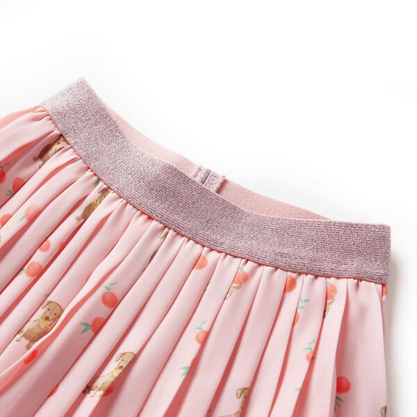 Spódniczka dziecięca, plisowana, jasny pomarańcz, 128